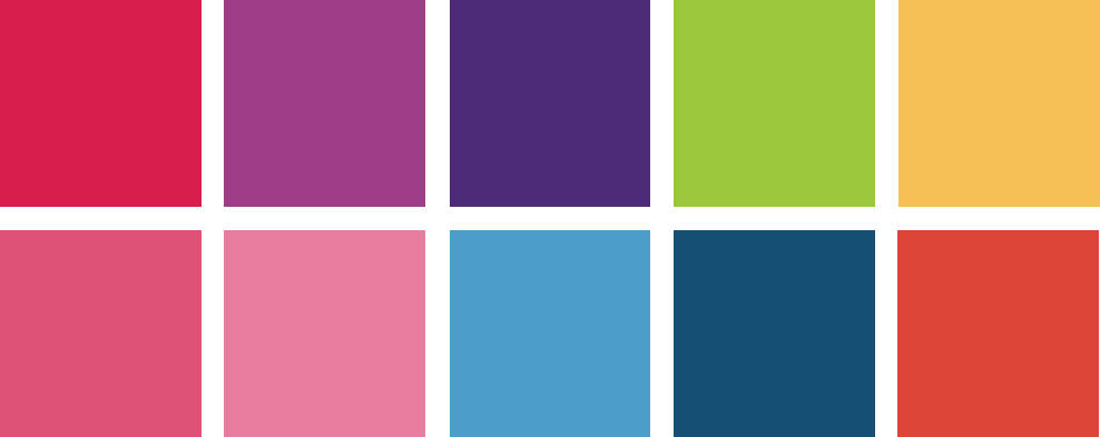 Altarea, palette de couleurs provenant de la nouvelle charte graphique de la marque